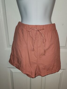Women's Drawstring Casual Shorts in Dusty Rose